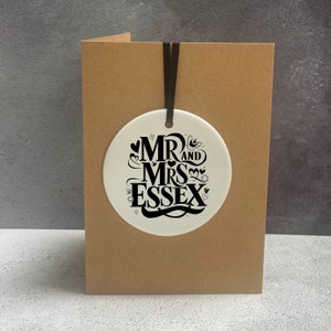 Senhor e Sra. Essex | Cartão de casamento com charme atrevido