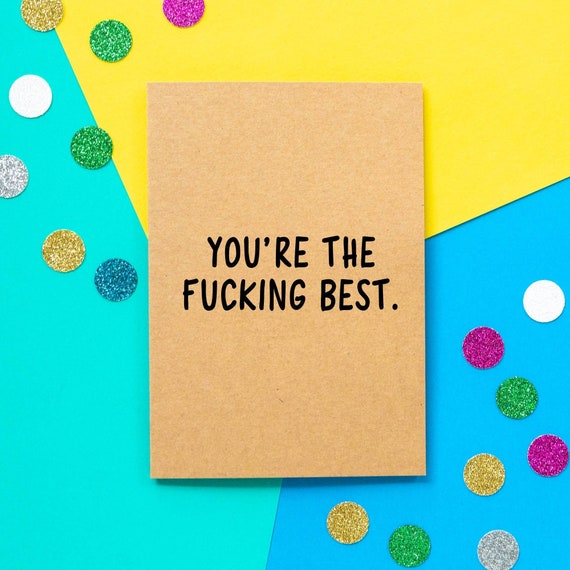 Bettie Confetti Rude Card - F*ck It Bettie Confetti Rude Card - F*ck It