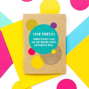 Funny 30th Birthday Card, 30th Birthday Card for Her, 30 Birthday Card, 31st Birthday Card, 35th Birthday Card, Humorous 30th Birthday Card