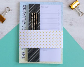 Accountant Letterbox Gift Set, Accounting Gift, Accountant Stationery, Accounting Gift, Graduation Gift, Pencil and Notepad bundle