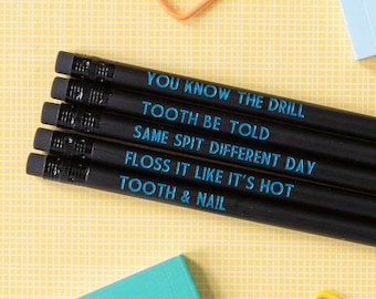 Ensemble de crayons de dentiste | Même spit Jour différent