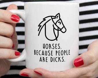Horse Mug, Horse Gift, Equestrian Gift, Horse Owner Gift, Funny Horse Coffee Mug, Cute Horse Mug