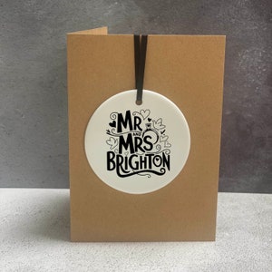 Senhor e Sra. Brighton | Cartão de casamento com charme atrevido