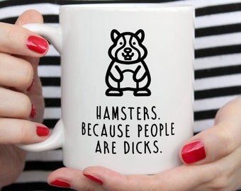 Taza de hámster, regalo de hámster, regalo para dueño de hámster, taza de café divertida de hámster, taza linda de hámster