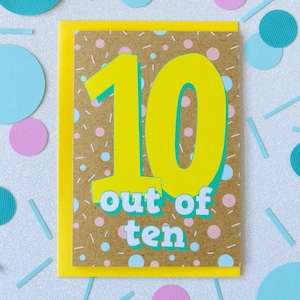 10. Geburtstagskarte, 10. Geburtstagskarte Mädchen, 10. Geburtstagskarte Junge, 10 Jahre alte Geburtstagskarte, 10 Geburtstagskarte, Zehnte Geburtstagskarte