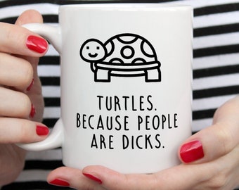 Turtle Mug, Turtle Gift, Turtle Owner Gift, Funny Turtle Coffee Mug, Cute Turtle Mug