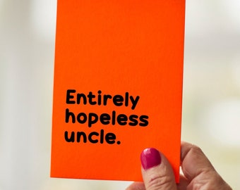 Nasty Neon Card || Hopeless Uncle