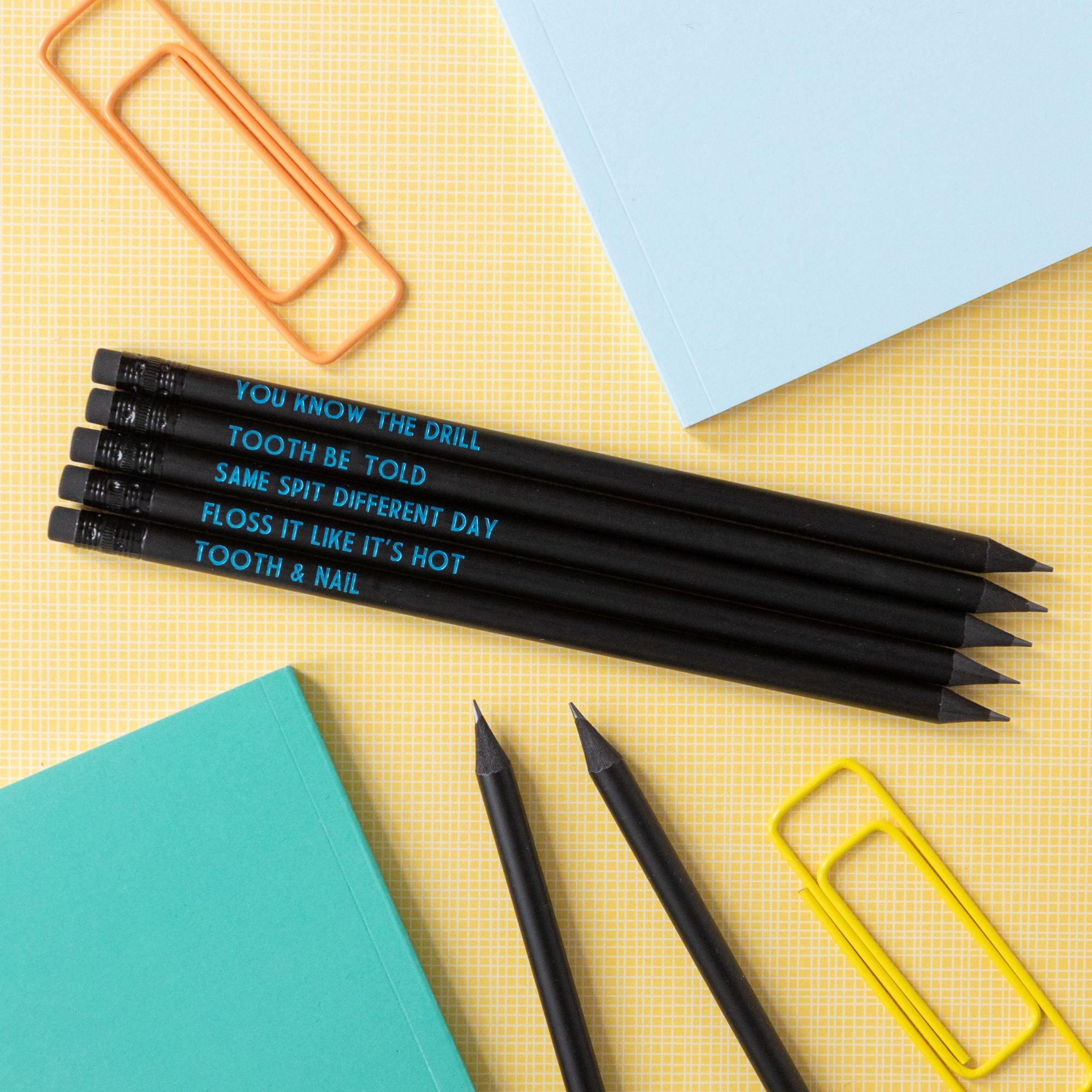 Dentist Pencil Set Same Spit Different Day Etsy