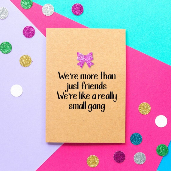 Small Gang, Funny Friendship Greeting Card Small Gang, Funny Friendship Greeting Card