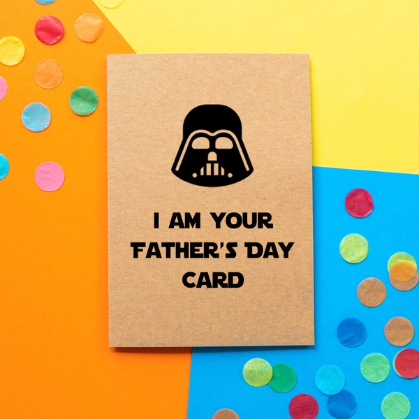Lustige Vatertagskarte: Ich bin dein Vatertagskarte. Darth Vader, Star Wars