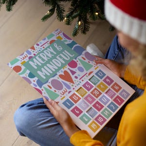 Merry and Mindful Advent Calendar, Cool Advent Calendar, Kindness Advent Calendar, Rainbow Advent Calendar, 2024 Advent Calendar, Reusable