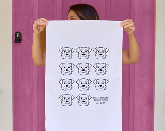 Border Terrier Tea Towel