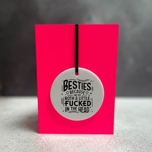 Bestie scopate in testa / Biglietto d'auguri con fascino sfacciato