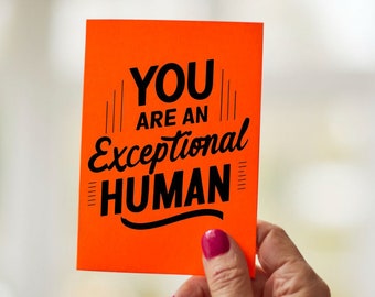 Nice Neon Card || Exceptional Human