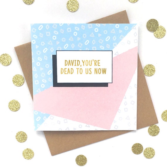 Luxury 60 Personalised Farewell Card