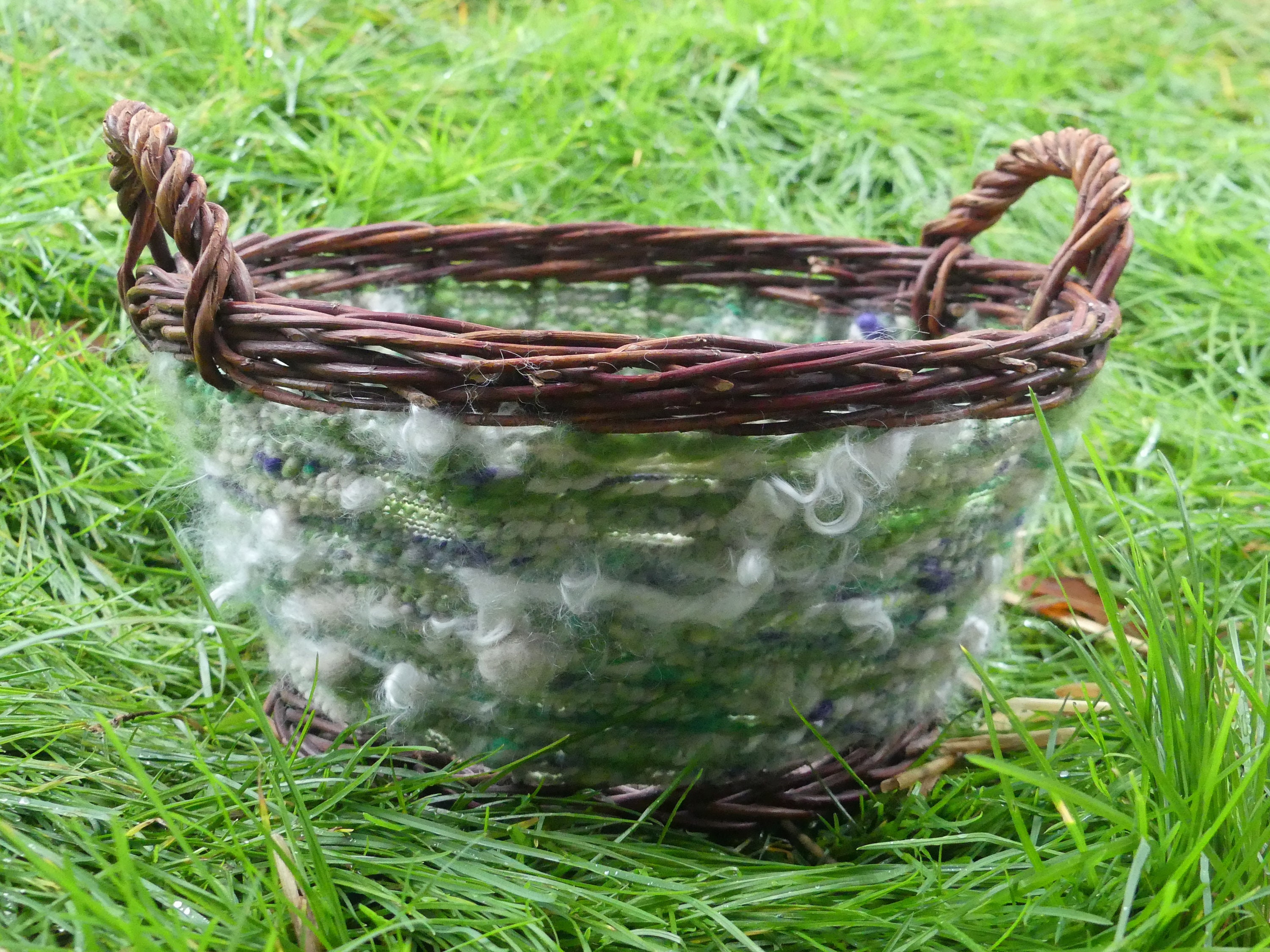 Corbeille Laine Filée Main