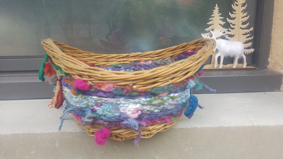 Corbeille Laine Filée Main