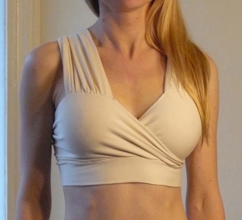 Custom Organic Cotton Bra - Cream