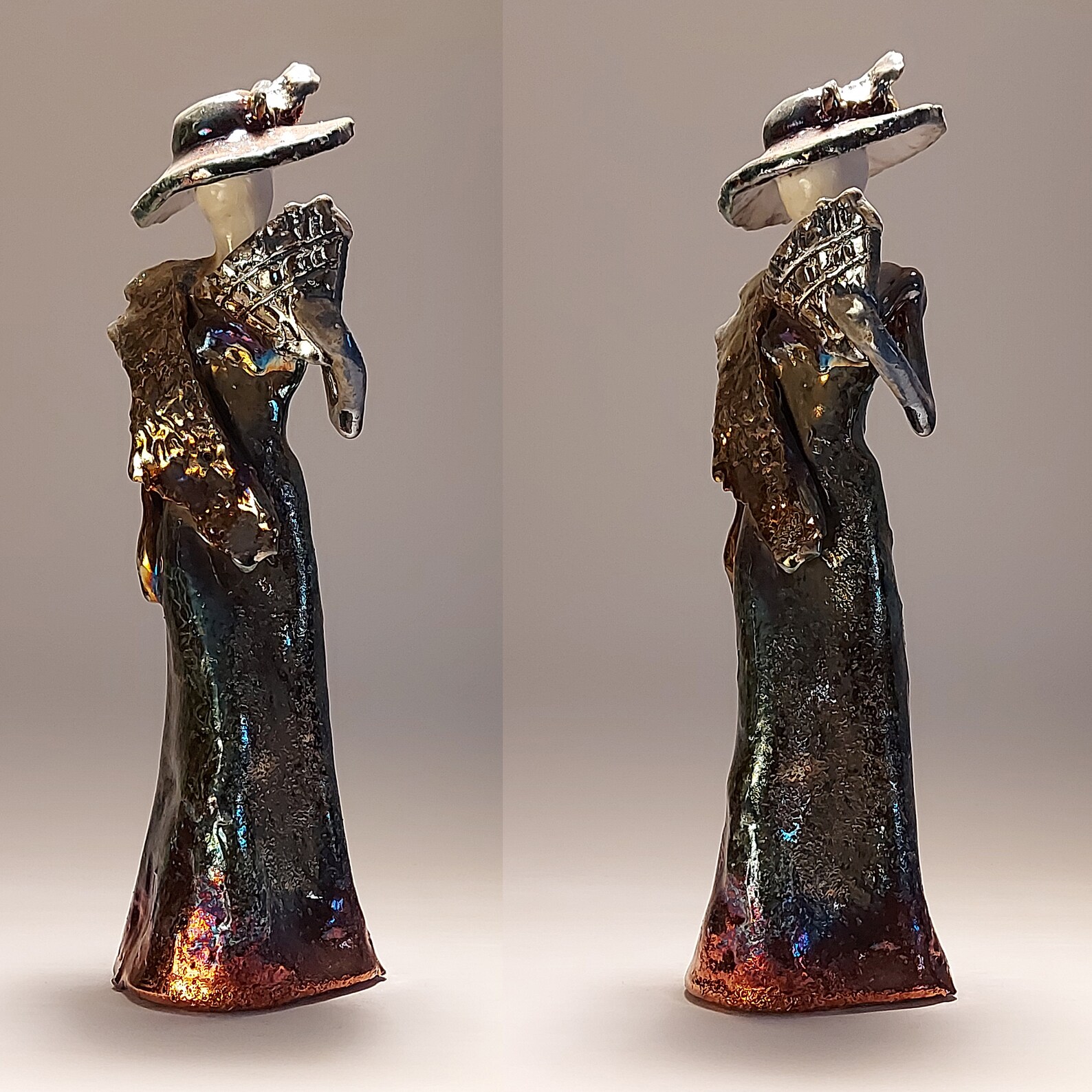 Sculpture en céramique Statue de femme Dame élégante Etsy