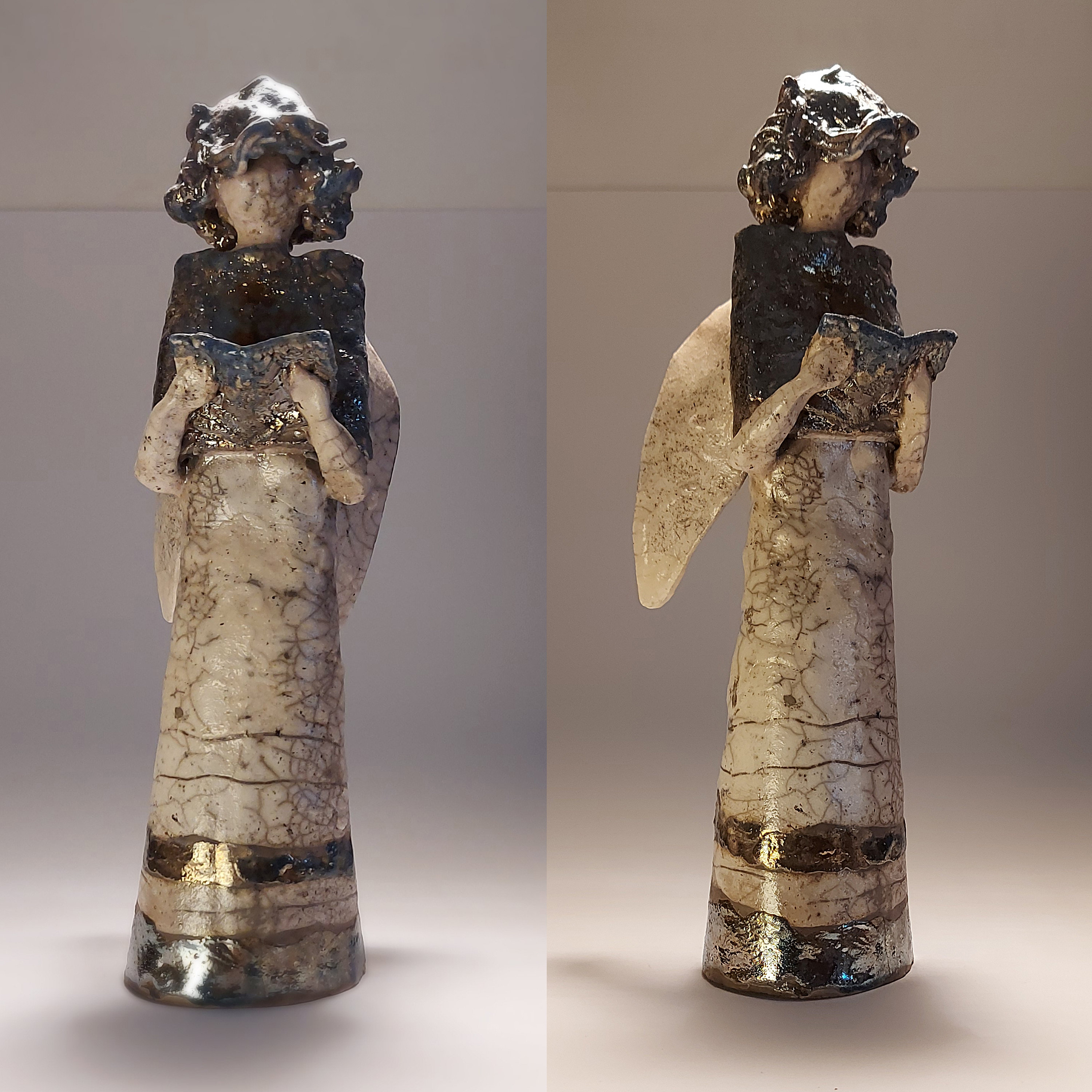 Sculpture Art Objects Art & Collectibles Angel art figure. Ceramic ...