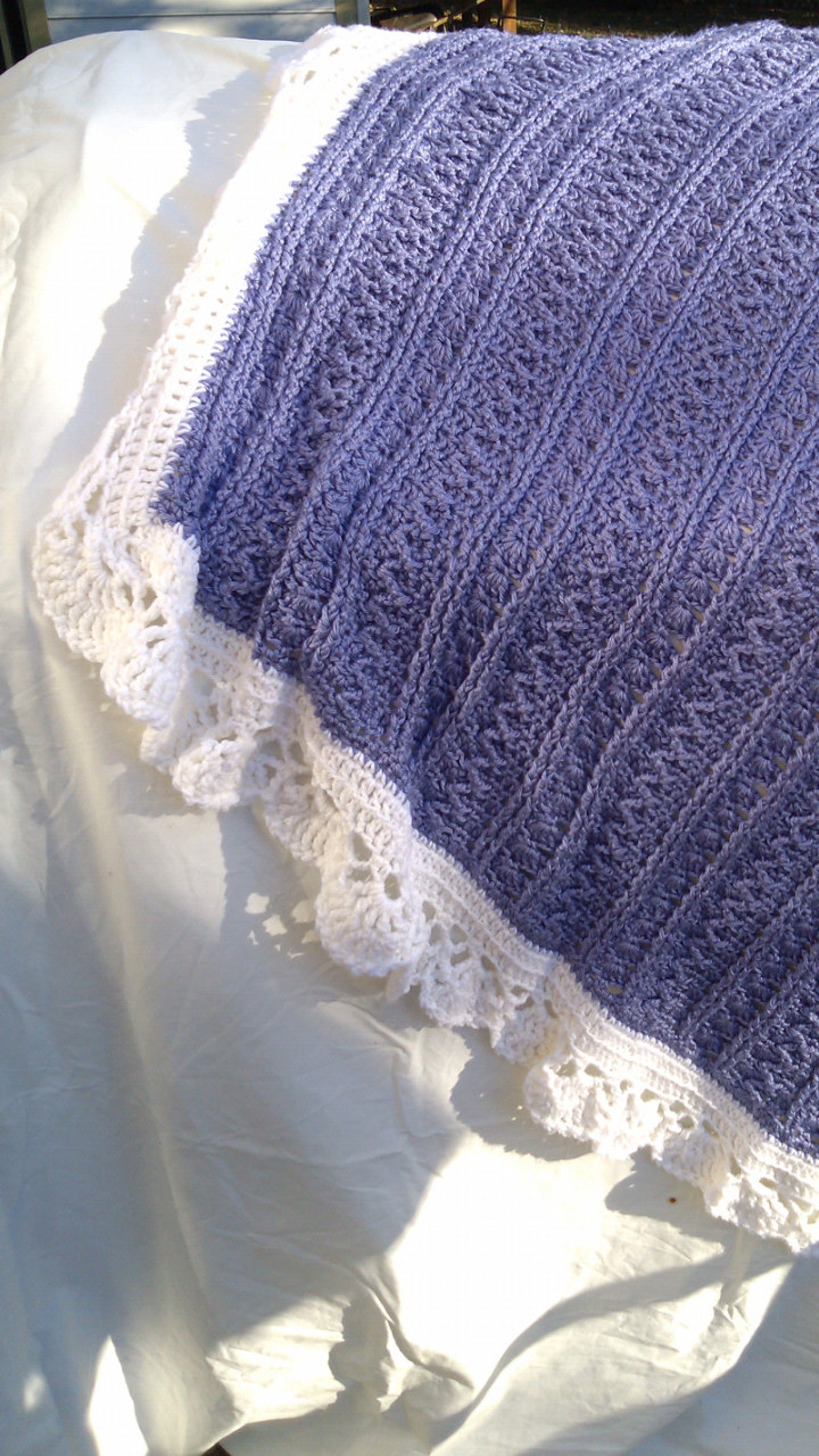 Crochet Baby Blanket Mayflower Pattern Etsy