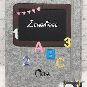 Zeugnismappe Ordner, Zeugnisse,  für Mädchen und Jungs  personalisierbar mit Vorname,