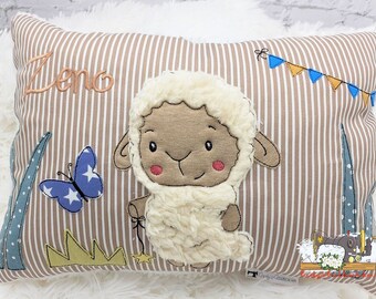 Pillow Sheep Name Pillow Cuddly Pillow Gift pillow with desired name customizable
