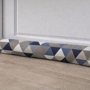 Zugluftstopper, Luftzugstopper - Zugstopper Tür und Fenster verschiedene Größen Dreieck blau