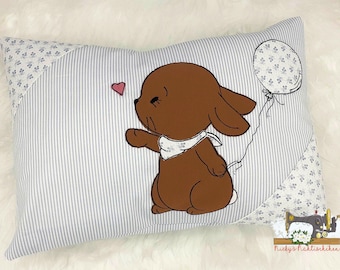 Personalisiertes Kissen zur Geburt oder Taufe, Baumwollstoff, Kuschelkissen, Namenskissen, Baby,