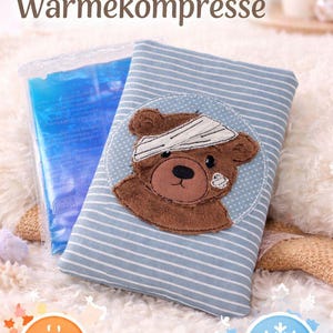 Kühl- & Wärmekompresse mit Stoffhülle – Wellness-Anwendung, Bärenmotiv