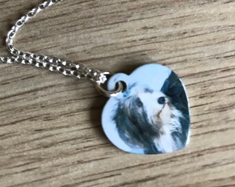 Custom Dog Heart Pendant - Custom Dog - Dog Heart Necklace - Dog Necklace - Dog Lover - Dog Gift - Dog Photo Pendant - Pet Memorial