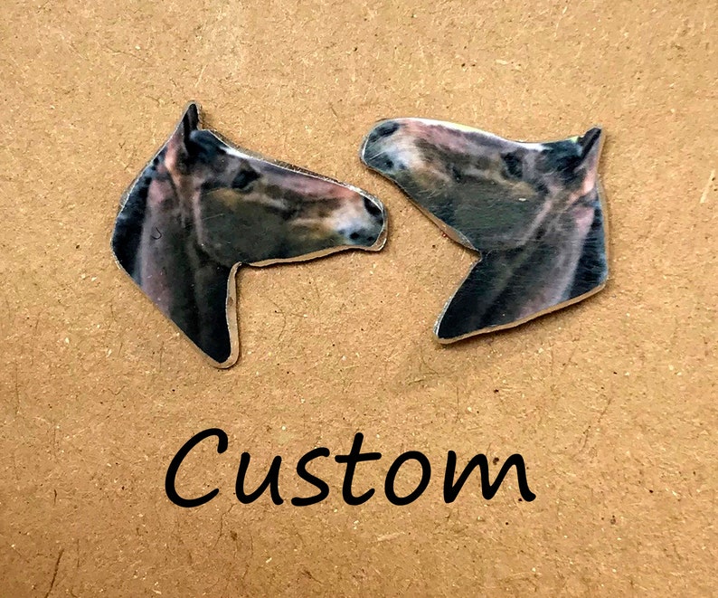 Custom Pet Stud Earrings  Animal Studs  Custom Animal Pet image 1