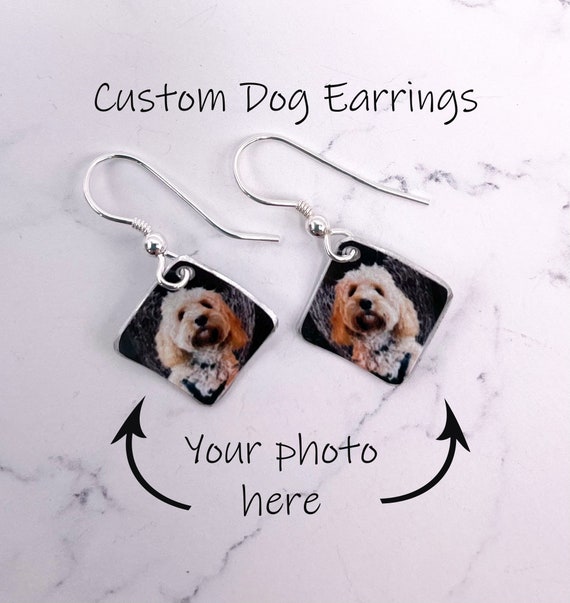 Custom online dog earrings