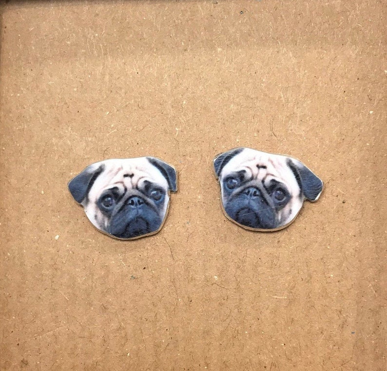 Custom Pet Stud Earrings  Animal Studs  Custom Animal Pet image 4