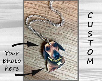 Custom Cut Dog Pendant - Custom Dog Necklace - Cut out Dog Necklace - Pet Memorial Necklace - Dog Memorial Pendant