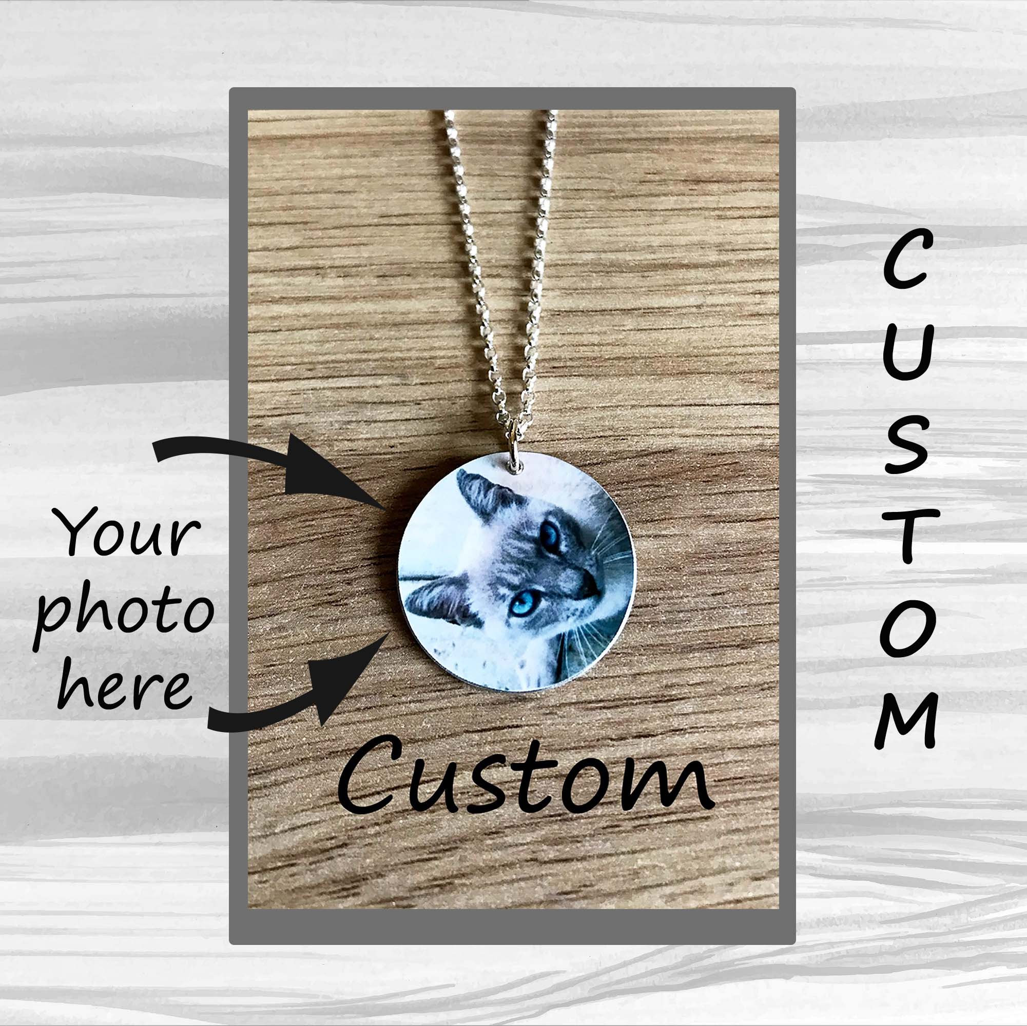 Engraved sale cat necklace