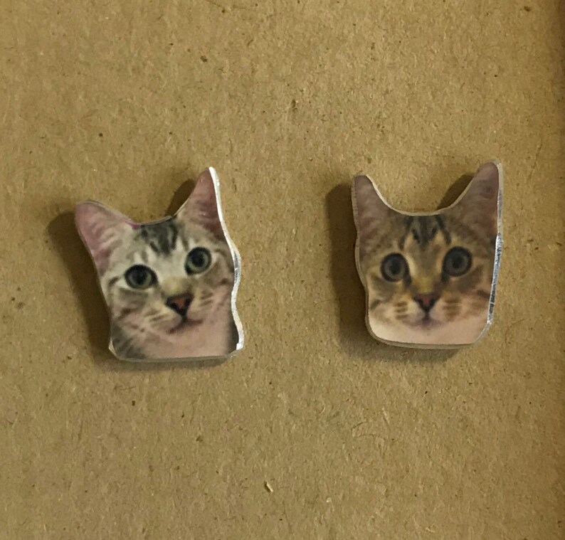 Custom Pet Stud Earrings  Animal Studs  Custom Animal Pet image 8