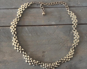 Vintage 1940’s Gold Tone Coro Collar Necklace