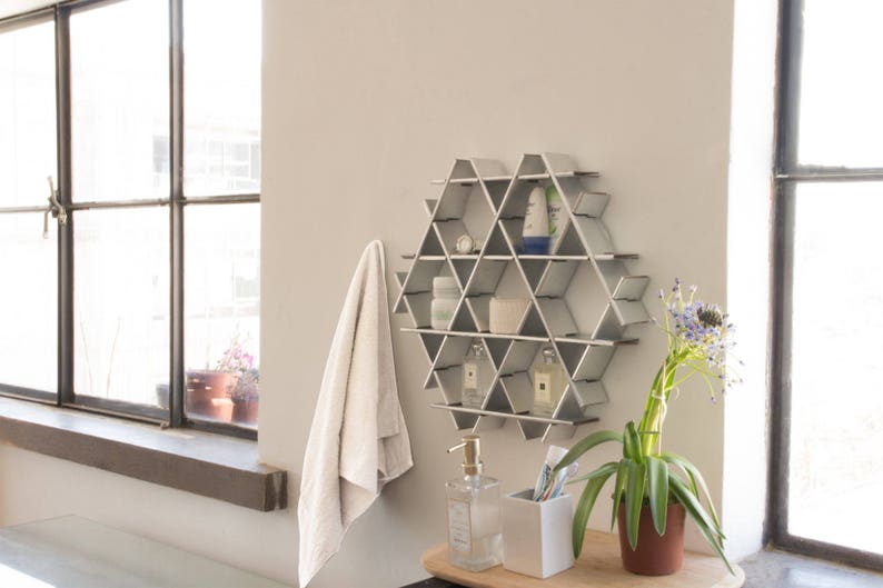 Bathroom Cabinet Bathroom Organization Hanging Shelf Etsy
