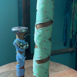 Antique Spool/Bobbin 10” Home Decor