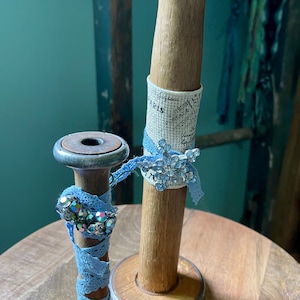 Antique Spool/Bobbin Home Decor 10”