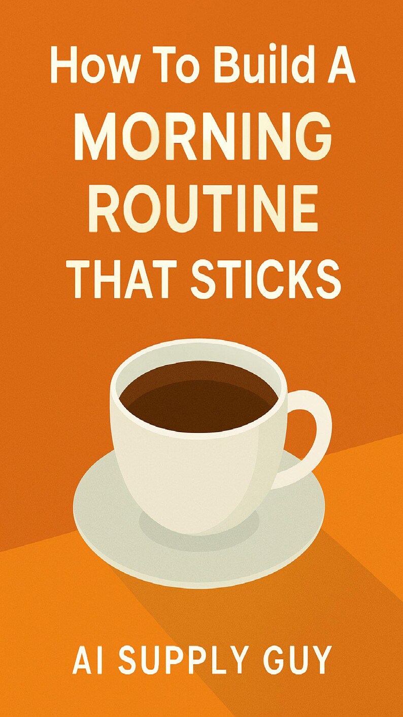 How to Build A Morning Routine That Sticks: 5-lesson Micro-course - Etsy