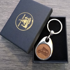 Porte-clés personnalisé design camping-car, porte-clés personnalisé