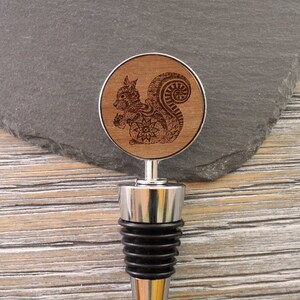 Squirrel Design Wine Bottle Stopper