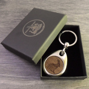 Personalised Rabbit Design Keyring, Custom Keychain