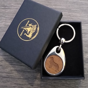 Personalisierter Golden Retriever Design Schlüsselring, Kundenspezifischer Schlüsselbund