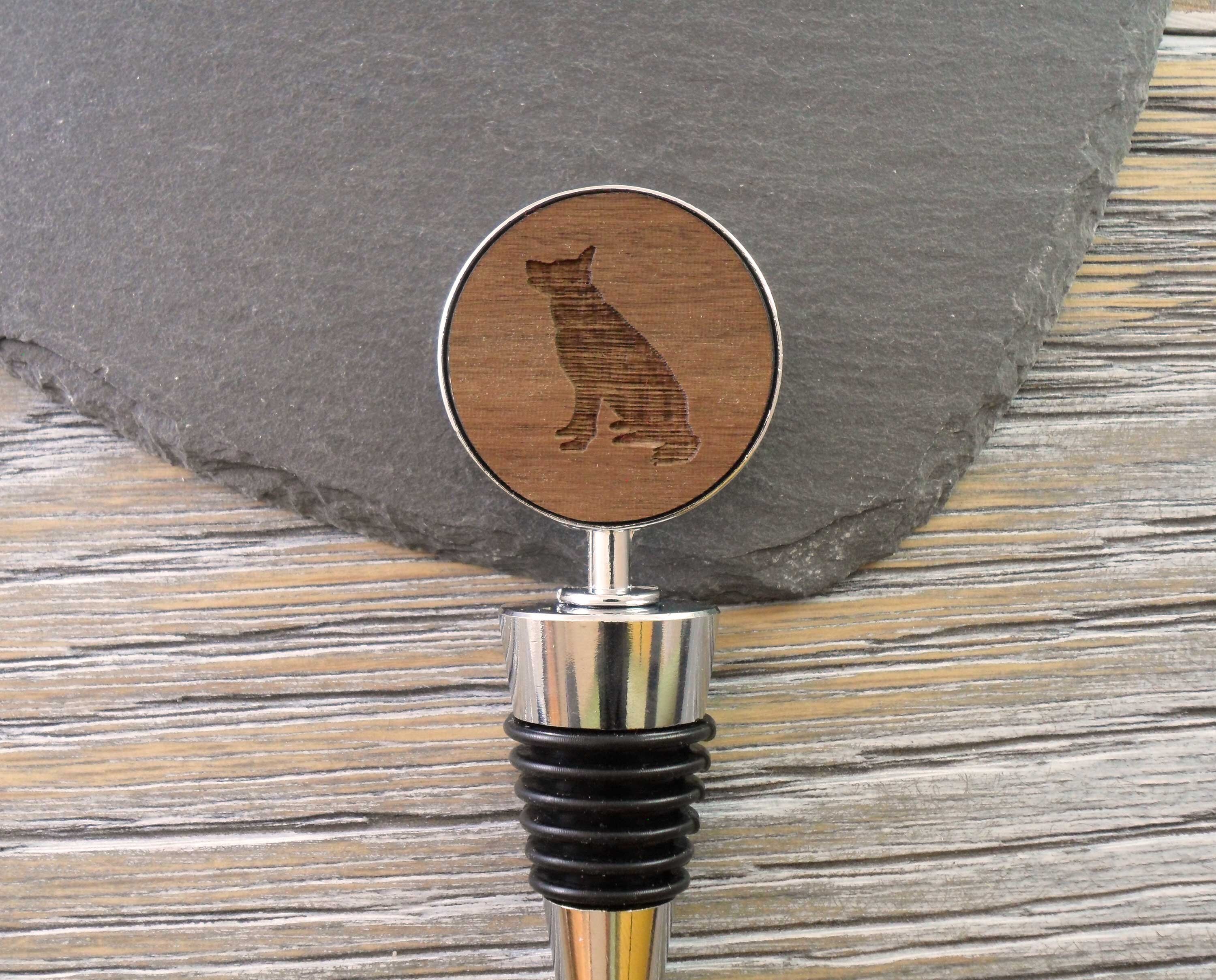german shepherd wine stopper
