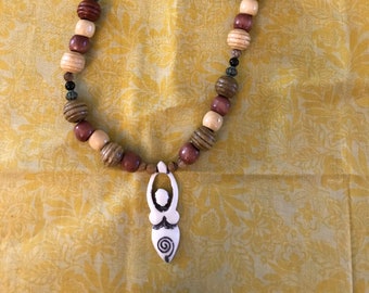 Spiral Goddess Wiccan Pagan Witch Spiral Necklace