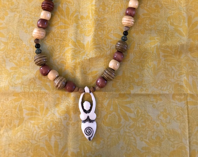 Spiral Goddess Wiccan Pagan Witch Spiral Necklace