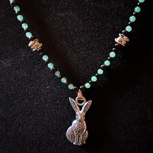 Bunny/Rabbit  Spirit Animal Celtic Wicca Witch Pagan Neckace